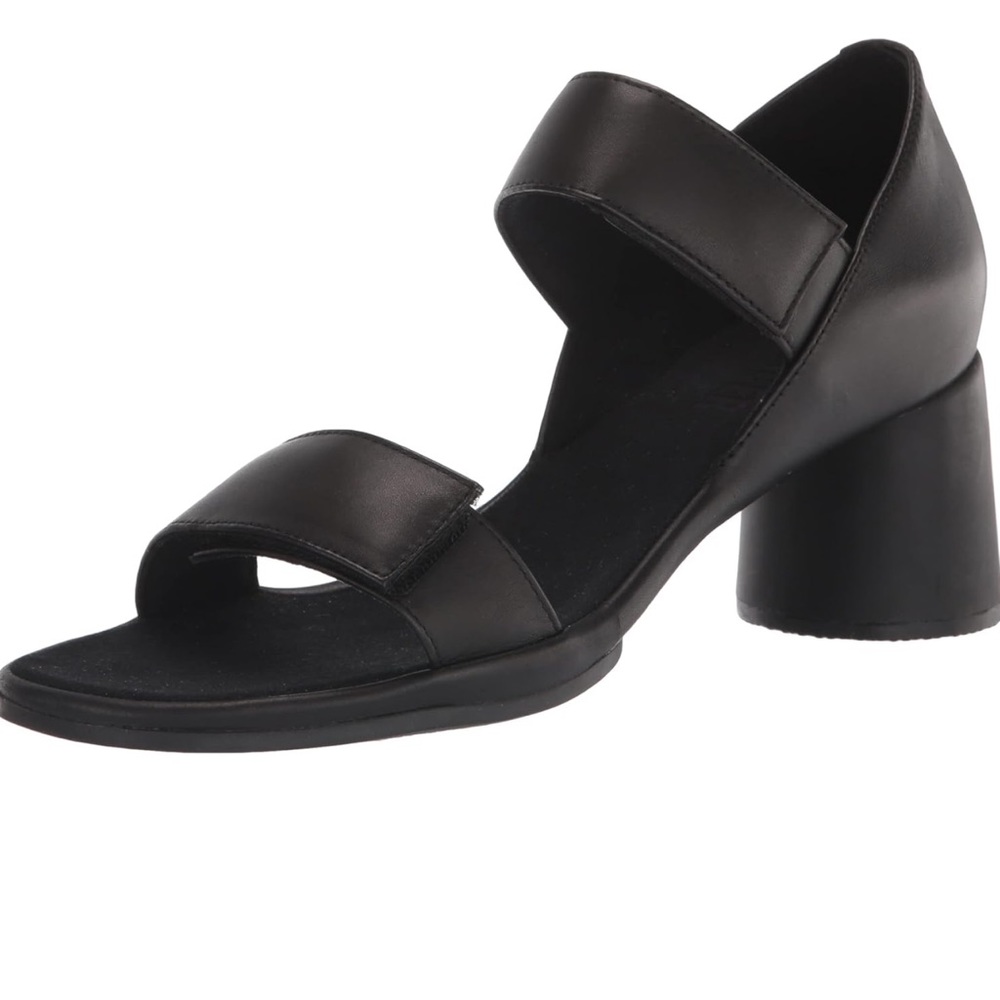 Camper Women's Heeled upright leather hoot and loop Sandal size 10